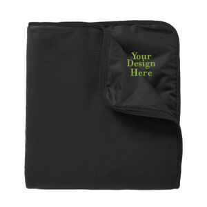 Embroidered  - Fleece & Poly Travel Blanket (limited stock) Thumbnail
