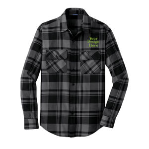 Embroidered Crest - Plaid Flannel Shirt Thumbnail