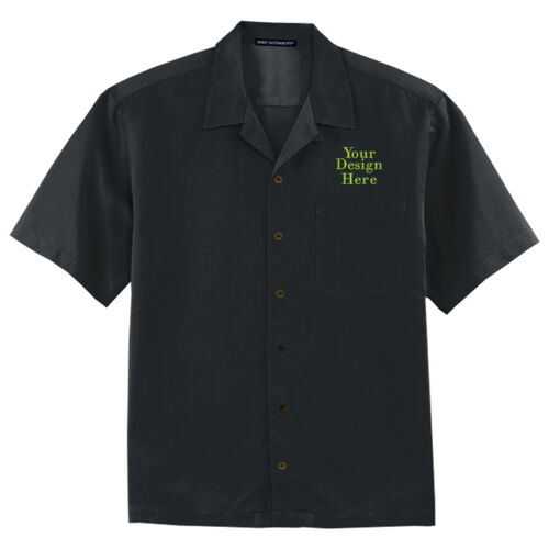 Embroidered Crest - Easy Care Camp Shirt Thumbnail