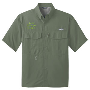Embroidered Crest - Short Sleeve Fishing Shirt Thumbnail