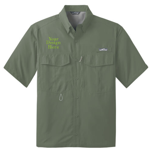Embroidered Crest - Short Sleeve Fishing Shirt Thumbnail