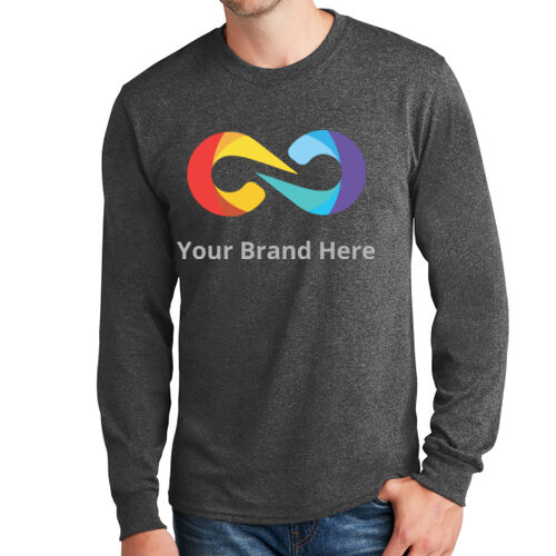 YourBrandHere - Long Sleeve Core Cotton Tee Thumbnail