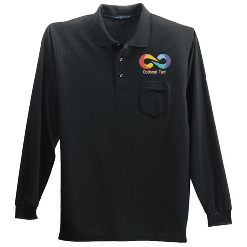 Embroidered - Long Sleeve Silk Touch&#153; Polo with Pocket Thumbnail