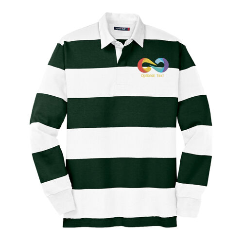 Embroidered - Classic Long Sleeve Rugby Polo Thumbnail