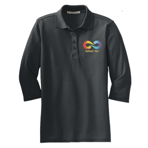 Embroidered - Ladies Silk Touch™ 3/4 Sleeve Polo Thumbnail