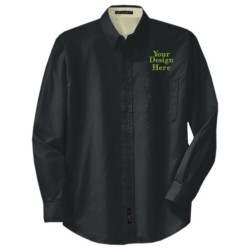 Embroidered Crest - Tall Long Sleeve Easy Care Shirt Thumbnail