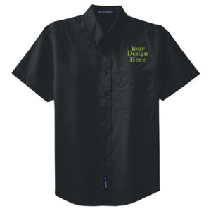 Embroidered Crest - Tall Short Sleeve Easy Care Shirt Thumbnail