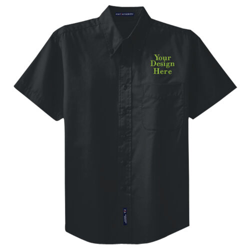 Embroidered Crest - Tall Short Sleeve Easy Care Shirt Thumbnail