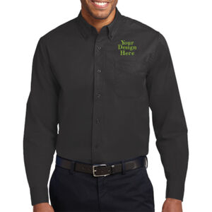 Embroidered Crest - Long Sleeve Easy Care Shirt Thumbnail