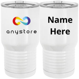 Custom Printed  - 20 oz. Tall Stainless Steel Vacuum Insulated Tumbler White Thumbnail