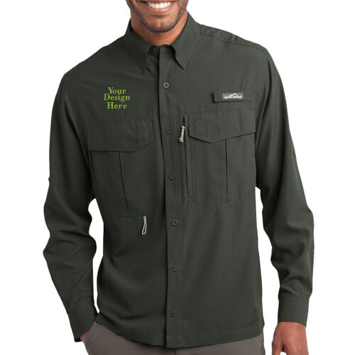 Embroidered Crest - Long Sleeve Performance Fishing Shirt Thumbnail