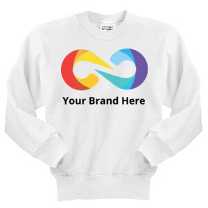 YourBrandHere - Youth Core Fleece Crewneck Sweatshirt Thumbnail