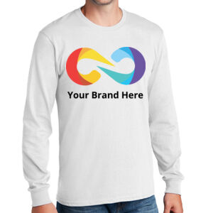 YourBrandHere - Long Sleeve Core Cotton Tee Thumbnail