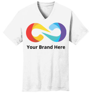 YourBrandHere - Core Cotton V Neck Tee Thumbnail
