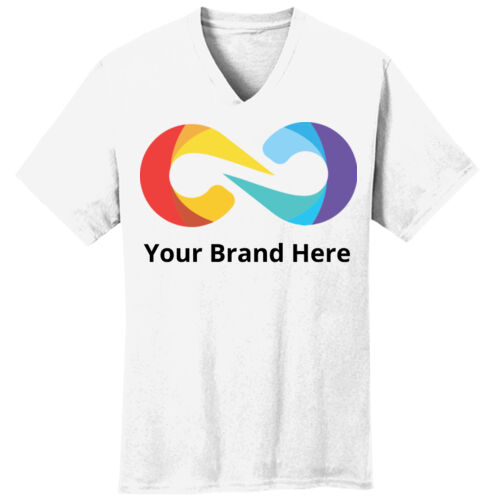 YourBrandHere - Core Cotton V Neck Tee Thumbnail
