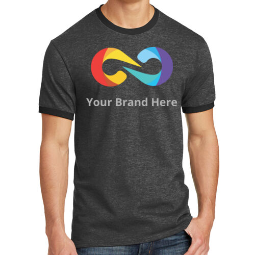 YourBrandHere - Core Cotton Ringer Tee Thumbnail