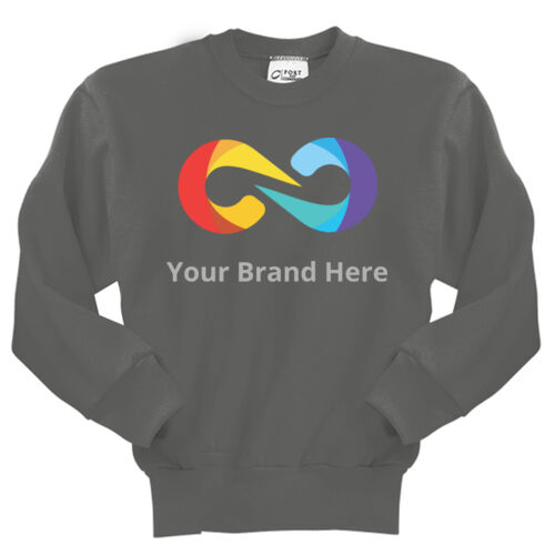 YourBrandHere - Youth Core Fleece Crewneck Sweatshirt Thumbnail
