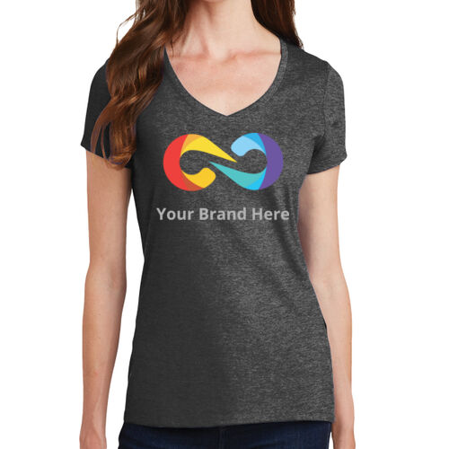 YourBrandHere - Ladies Fan Favorite V Neck Tee Thumbnail