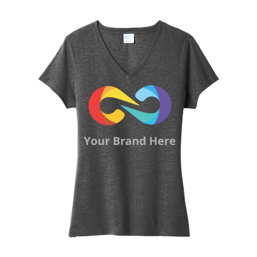 YourBrandHere - Ladies Fan Favorite &#153; Blend V Neck Tee Thumbnail