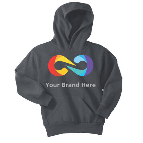 YourBrandHere - Youth Core Fleece Pullover Hooded Sweatshirt Thumbnail