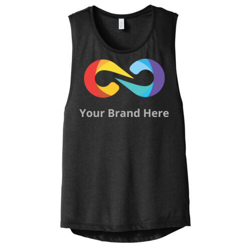 YourBrandHere - Women's Flowy Scoop Muscle Tank Thumbnail