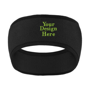 Embroidered  - Two Color Fleece Headband Thumbnail