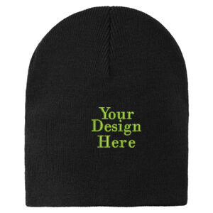 Embroidered  - Knit Skull Cap Thumbnail