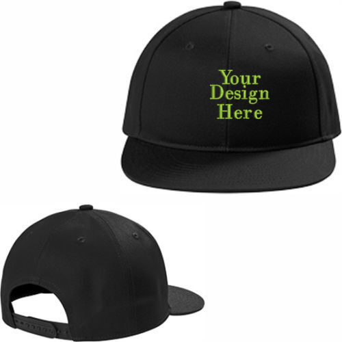 Embroidered  - Snapback Flat Bill Cap Thumbnail