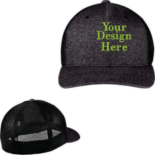 Embroidered  - Flexfit &#174; Melange Mesh Back Trucker Cap Thumbnail