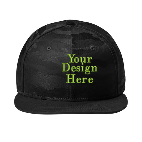 Embroidered  - Camo Flat Bill Snapback Cap Thumbnail