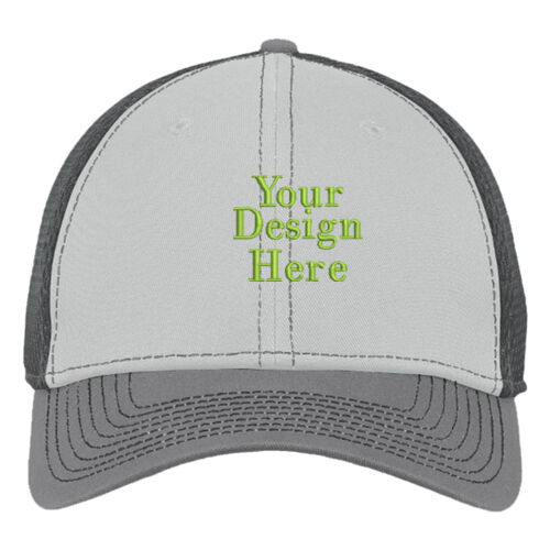 Embroidered  - Stretch Mesh Contrast Stitch Cap Thumbnail