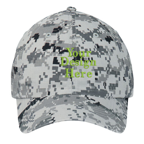 Embroidered  - Digital Ripstop Camouflage Cap Thumbnail