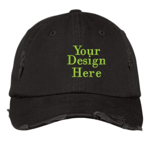 Embroidered  - Distressed Cap Thumbnail