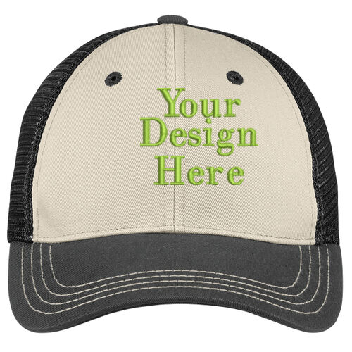 Embroidered  - Tri Tone Mesh Back Cap Thumbnail