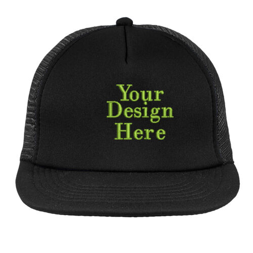 Embroidered  - Flat Bill Snapback Trucker Cap Thumbnail