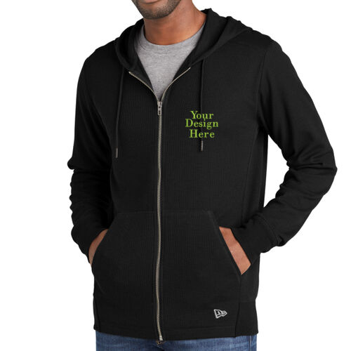 Embroidered  - Thermal Full Zip Hoodie Thumbnail