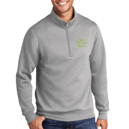 Embroidered  - Core Fleece 1/4 Zip Pullover Sweatshirt Thumbnail