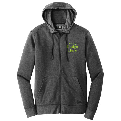 Embroidered  - Tri Blend Fleece Full Zip Hoodie Thumbnail