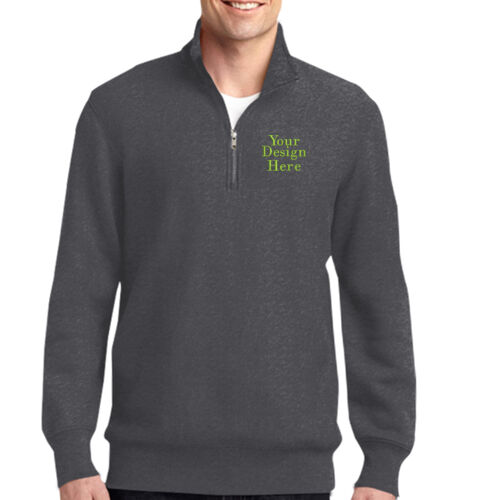 Embroidered  - Super Heavyweight 1/4 Zip Pullover Sweatshirt Thumbnail