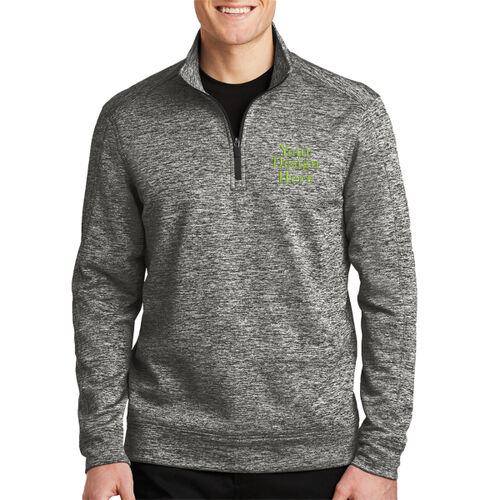 Embroidered  - PosiCharge &#174; Electric Heather Fleece 1/4 Zip Pullover Thumbnail