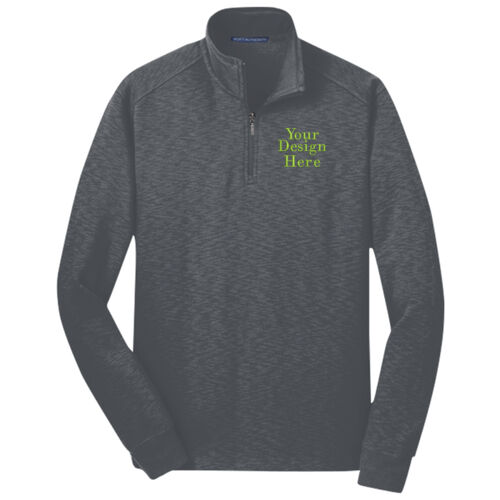 Embroidered  - Slub Fleece 1/4 Zip Pullover Thumbnail