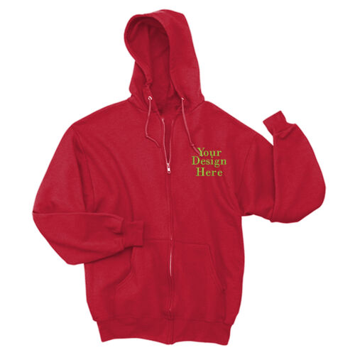 Embroidered  - NuBlend &#174; Full Zip Hooded Sweatshirt Thumbnail