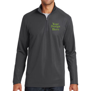 Embroidered  - Pinpoint Mesh 1/2 Zip Thumbnail