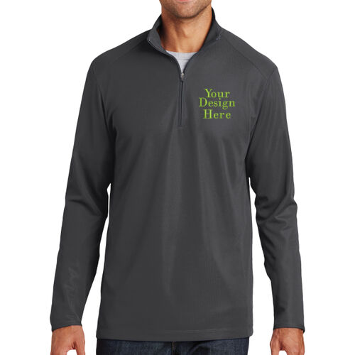 Embroidered  - Pinpoint Mesh 1/2 Zip Thumbnail