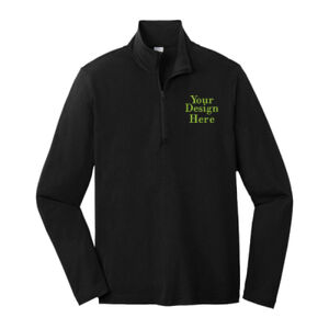 Embroidered  - PosiCharge &#174; Tri Blend Wicking 1/4 Zip Pullover Thumbnail