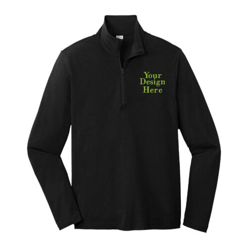 Embroidered  - PosiCharge &#174; Tri Blend Wicking 1/4 Zip Pullover Thumbnail