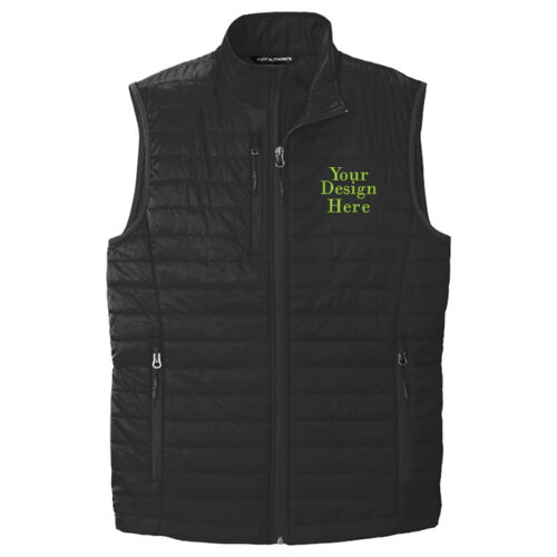 Embroidered  - Packable Puffy Vest Thumbnail