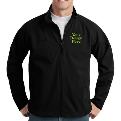 Embroidered  - Tall Textured Soft Shell Jacket Thumbnail