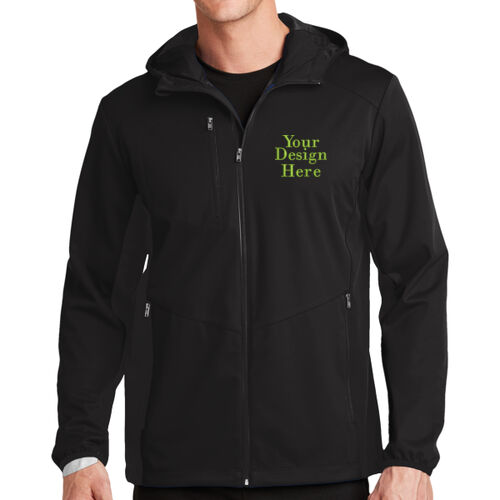 Embroidered  - Active Hooded Soft Shell Jacket Thumbnail