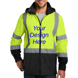 Printed  - Ansi 107 Class 3 Safety Windbreaker Thumbnail